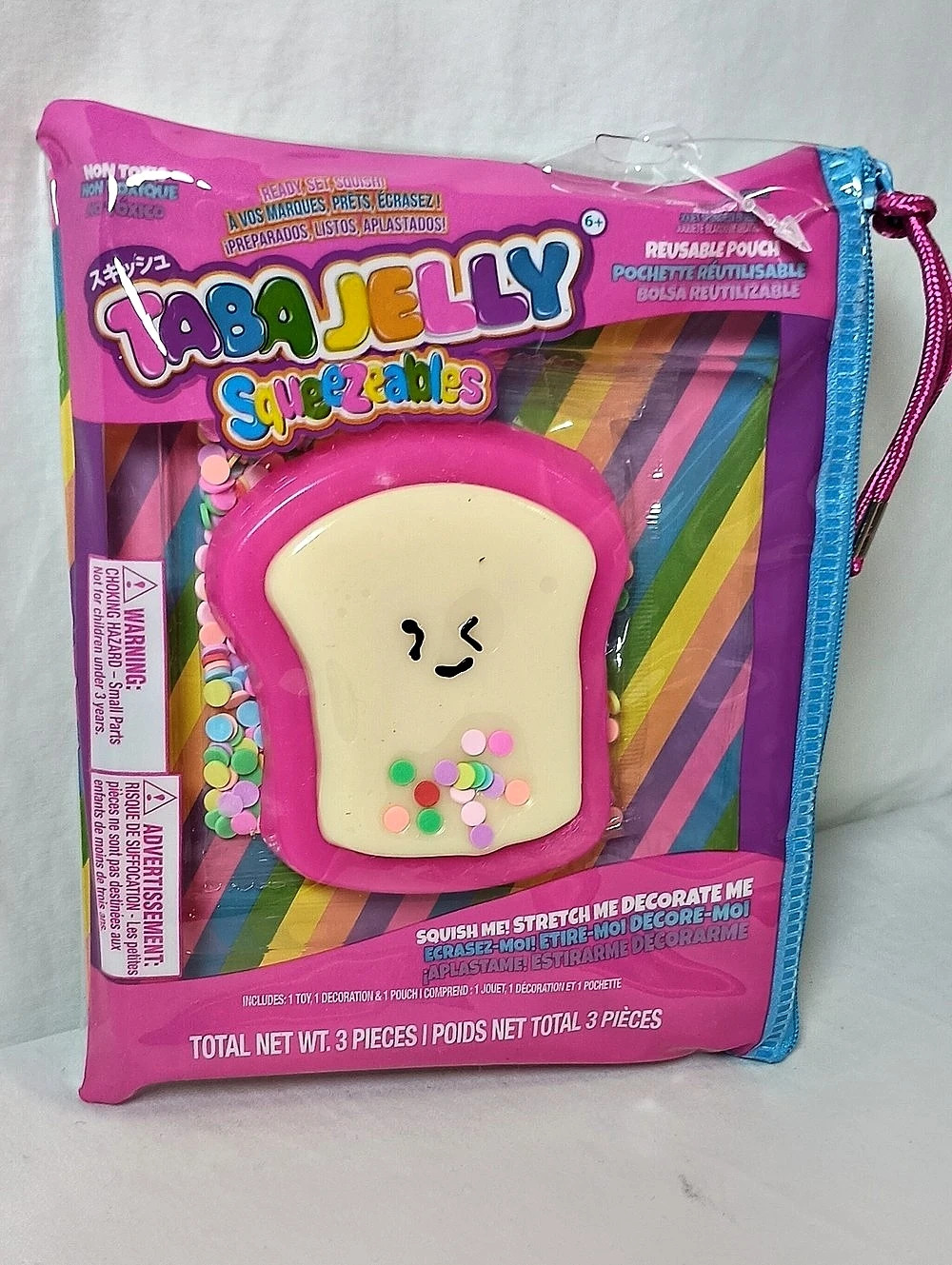 Unbox Industries Tabajelly Squeezables Pink Squeezable Toy NWT